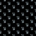 Mp3 player seamless pattern isolated on black background Royalty Free Stock Photo