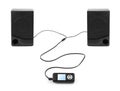 MP3 player and speakers Royalty Free Stock Photo