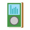 Mp3 player. Vector illustration decorative background design Royalty Free Stock Photo