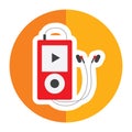 mp3 player. Vector illustration decorative design Royalty Free Stock Photo