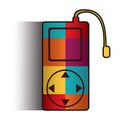 mp3 player. Vector illustration decorative design Royalty Free Stock Photo
