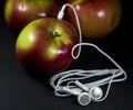 MP3 apple Royalty Free Stock Photo