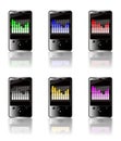 MP3 graphic equalizer colored set