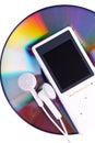 MP3 player and CD disk