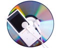 MP3 player and CD disk