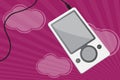 Mp3 player vector