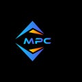 MPC abstract technology logo design on Black background. MPC creative initials letter logo concept Royalty Free Stock Photo