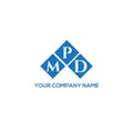 MPD letter logo design on white background. MPD creative initials letter logo concept. MPD letter design.MPD letter logo design on