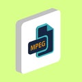 MPEG computer symbol Royalty Free Stock Photo