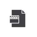 MPEG file vector icon Royalty Free Stock Photo