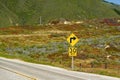 30 mph road sign. Scenic California State Rout 1