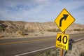 40 MPH Speed limit sign Royalty Free Stock Photo