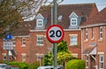 20 mph speed limit sign Royalty Free Stock Photo