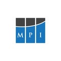 MPI letter logo design on WHITE background. MPI creative initials letter logo concept. MPI letter design.MPI letter logo design on