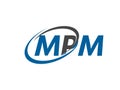 MPM letter creative modern elegant logo design Royalty Free Stock Photo
