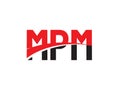 MPM Letter Initial Logo Design Royalty Free Stock Photo