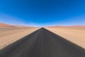 Straight lonely sand pad, Namibia