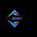 MQI abstract technology logo design on Black background. MQI creative initials letter logo concept