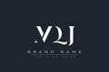 MQJ abstract letter logo design Royalty Free Stock Photo