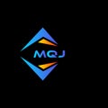 MQJ abstract technology logo design on Black background. MQJ creative initials letter logo concept Royalty Free Stock Photo