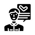 mql marketing qualified lead glyph icon vector illustration