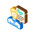 mql marketing qualified lead isometric icon vector illustration