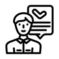 mql marketing qualified lead line icon vector illustration