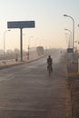 MR10 Indore Over bridge and railway tracks early in the morning