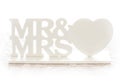 Mr & Mrs wedding decoration Royalty Free Stock Photo