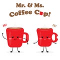 Mr and Ms Coffee Cup