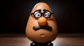 Mr. Potato With Mustache And Glasses A Captivating Uhd Image