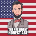 mr. president of america, abraham lincoln the honest abe Royalty Free Stock Photo