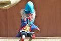 Mr punch sitting Royalty Free Stock Photo