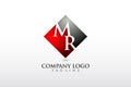 MR, RM letter company logo design vector