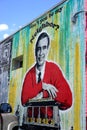 Mr. Rogers - neighborhood street art Royalty Free Stock Photo