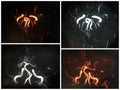 Mra clipping bilateral cerebral aneurysm collage