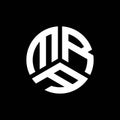 MRA letter logo design on black background. MRA creative initials letter logo concept. MRA letter design
