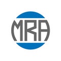 MRA letter logo design on white background. MRA creative initials circle logo concept. MRA letter design