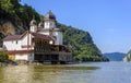 Mraconia Monastery on Danube coastline Royalty Free Stock Photo