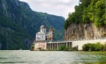 Mraconia monastery, Dubova, Romania. Monastery build on the Danube river`s shore - The Danube Caldrons - manastirea Mraconia Royalty Free Stock Photo