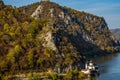 Mraconia monastery on Romanian side of Danube river Djerdap gorge Royalty Free Stock Photo