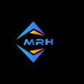 MRH abstract technology logo design on Black background. MRH creative initials letter logo concept Royalty Free Stock Photo
