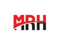 MRH Letter Initial Logo Design Royalty Free Stock Photo