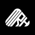 MRH letter logo creative design with vector graphic, MRH Royalty Free Stock Photo
