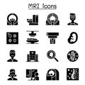 MRI diagnostic icon set vector illustration graphic design