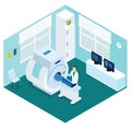 MRI Diagnostic Procedure Isometric Concept