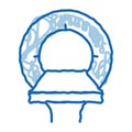 Mri Equipment doodle icon hand drawn illustration