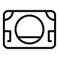 Mri examination icon outline vector. Medical scan