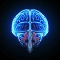 MRI of a human brain - generative AI Royalty Free Stock Photo