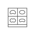 MRI image line outline icon